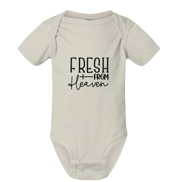 Fresh From Heaven Christian Baby Jumpsuit - ClaimedbyGodDesigns