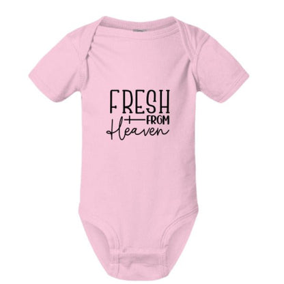 Fresh From Heaven Christian Baby Jumpsuit - ClaimedbyGodDesigns