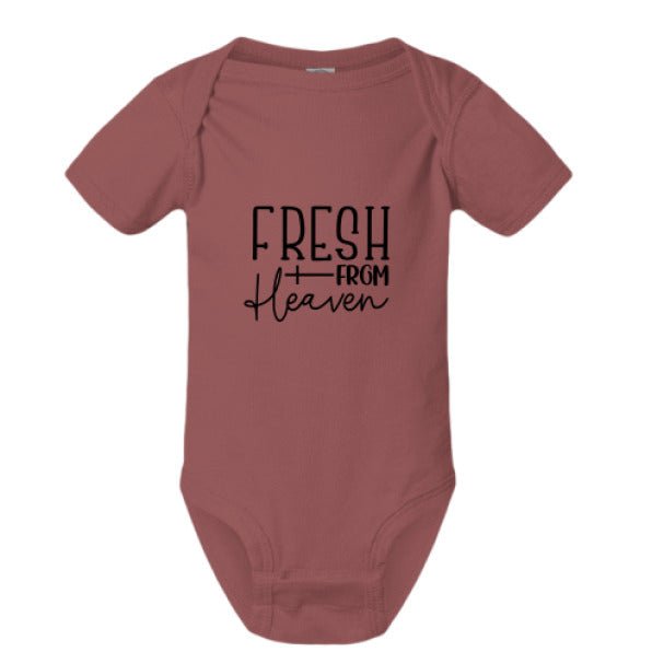 Fresh From Heaven Christian Baby Jumpsuit - ClaimedbyGodDesigns