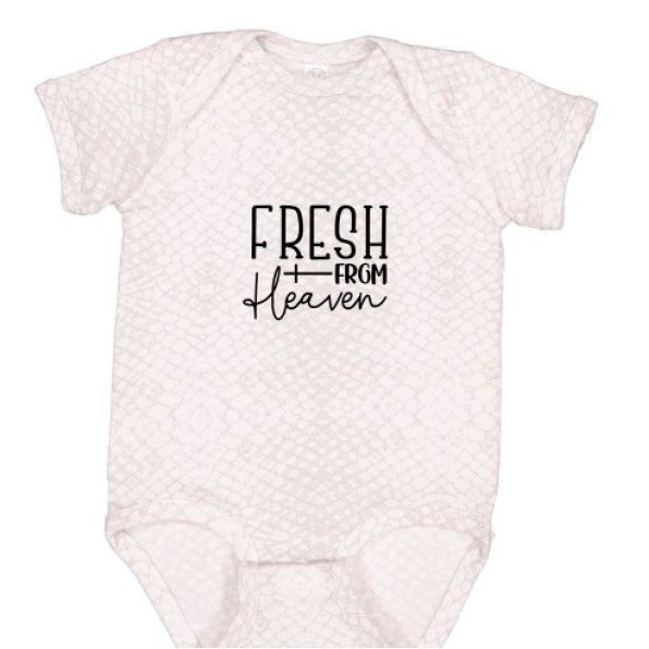 Fresh From Heaven Christian Baby Jumpsuit - ClaimedbyGodDesigns