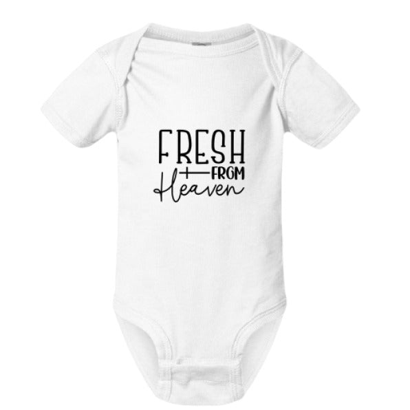 Fresh From Heaven Christian Baby Jumpsuit - ClaimedbyGodDesigns