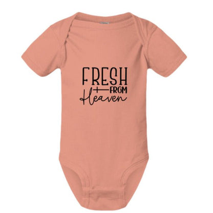Fresh From Heaven Christian Baby Jumpsuit - ClaimedbyGodDesigns