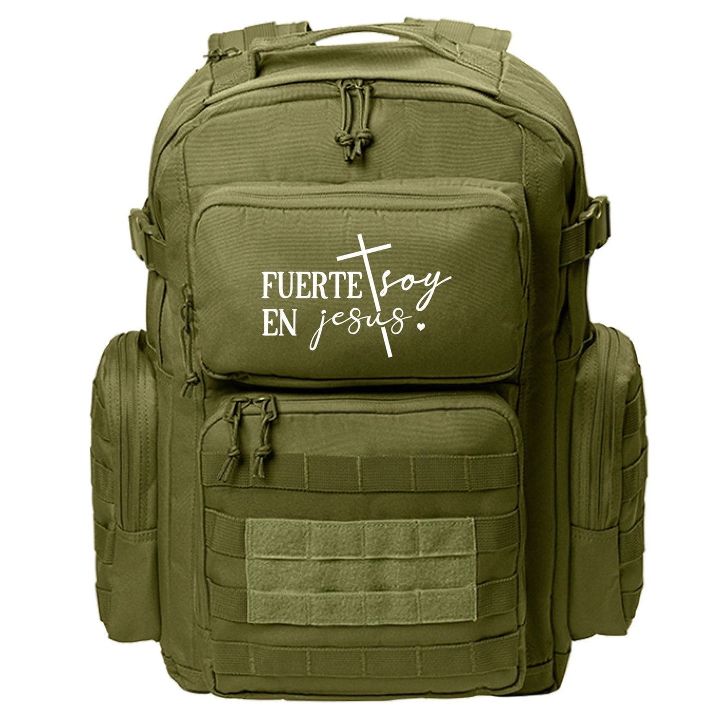 Fuerte Soy Spanish Christian Backpack - ClaimedbyGodDesigns