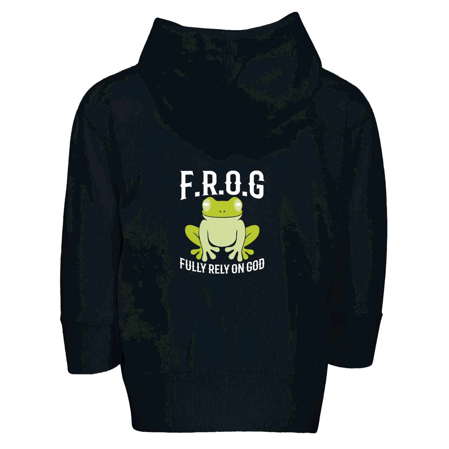 Fully Rely On Him Christian Toddler Zip Fleece Hooded Sweatshirt - ClaimedbyGodDesigns