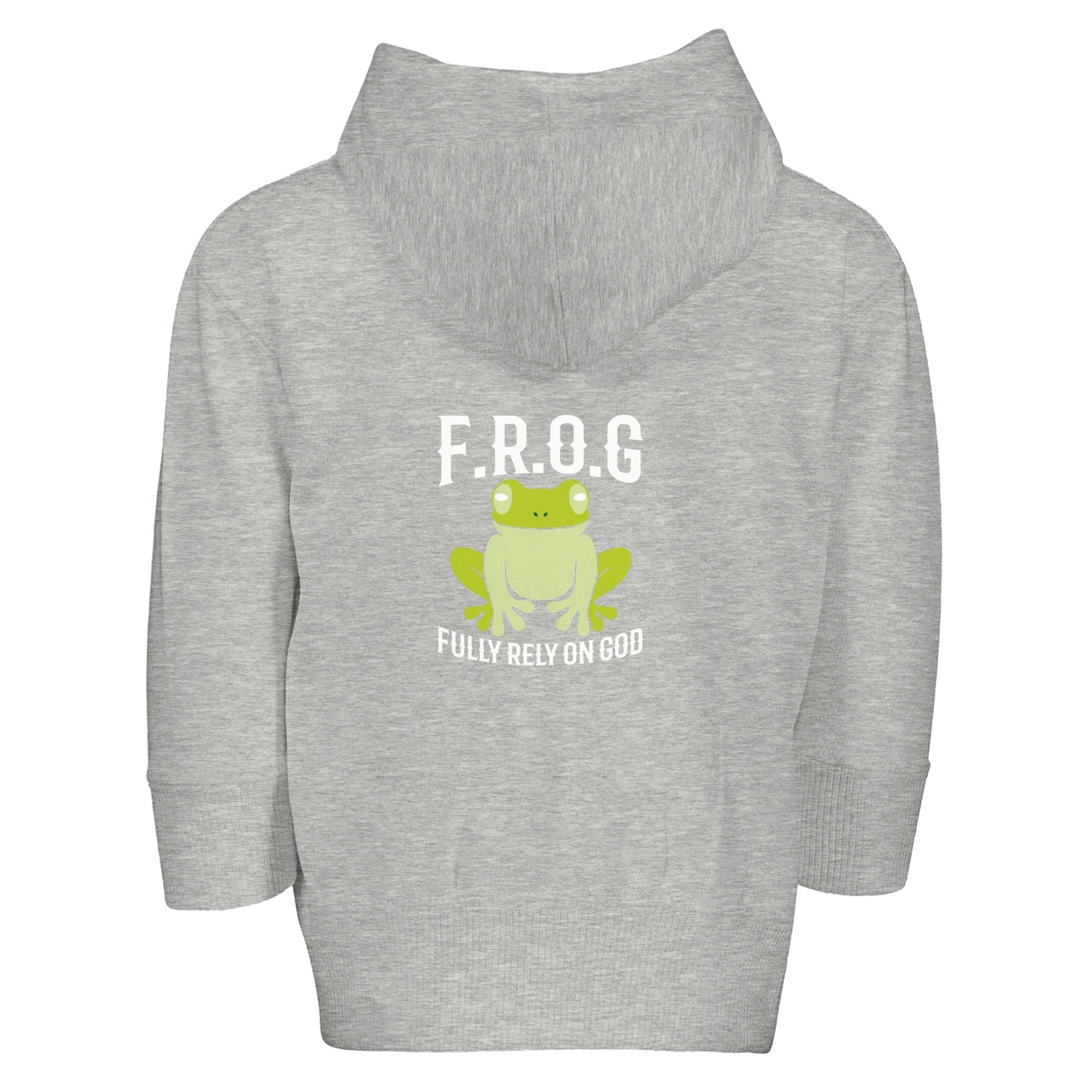 Fully Rely On Him Christian Toddler Zip Fleece Hooded Sweatshirt - ClaimedbyGodDesigns