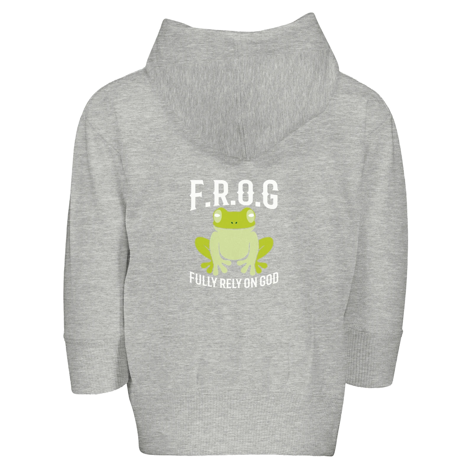 Fully Rely On Him Christian Toddler Zip Fleece Hooded Sweatshirt - ClaimedbyGodDesigns