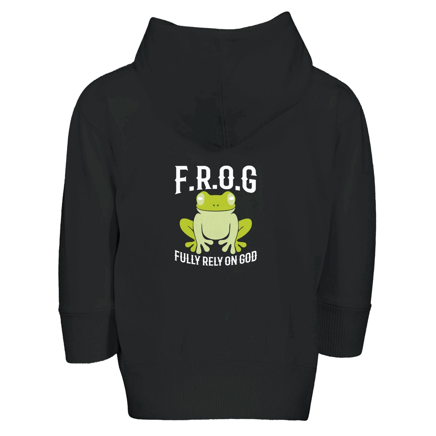 Fully Rely On Him Christian Toddler Zip Fleece Hooded Sweatshirt - ClaimedbyGodDesigns