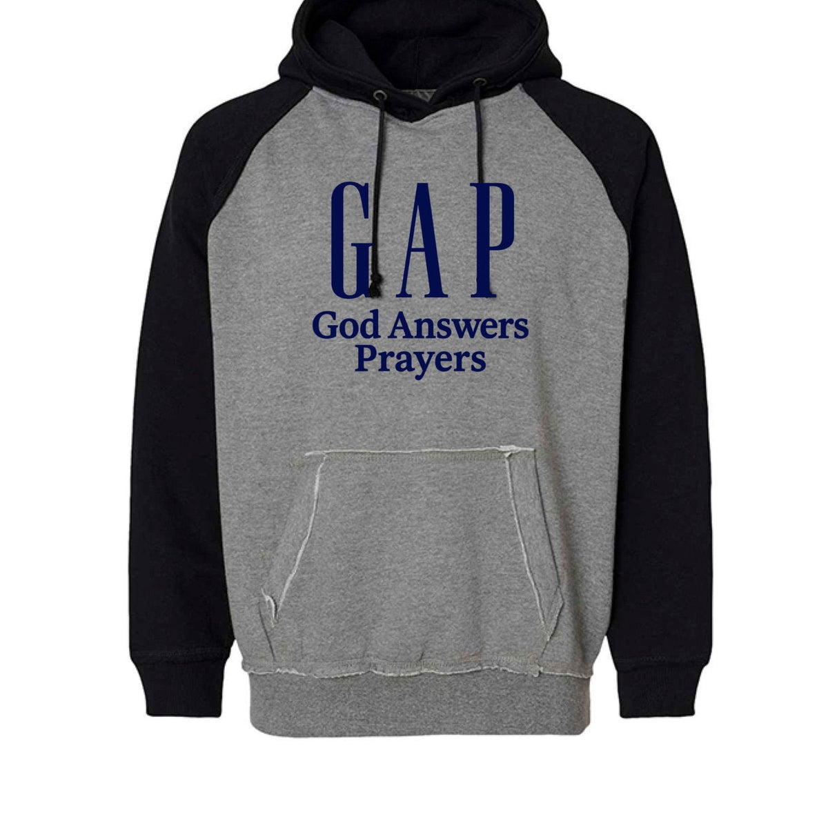 GAP He Answers Prayers Unisex Christian Vintage Heather Pullover Hooded Sweatshirt - ClaimedbyGodDesigns