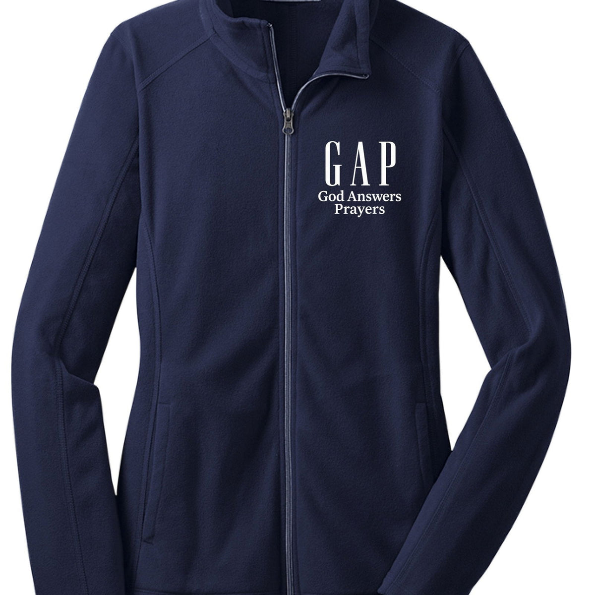 GAP He Answers Prayers Women's Christian Microfleece Jacket - ClaimedbyGodDesigns