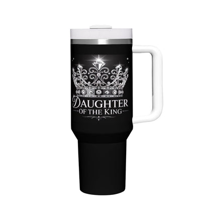Daughter Of The King Royal Christian Stainless Steel Tumbler 40oz - ClaimedbyGodDesigns