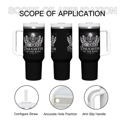 Daughter Of The King Royal Christian Stainless Steel Tumbler 40oz - ClaimedbyGodDesigns