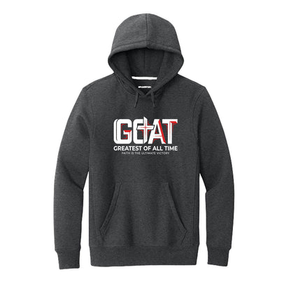 G.O.A.T Faith Is The Ultimate Victory Unisex Christian Pullover Hooded Sweatshirt - ClaimedbyGodDesigns