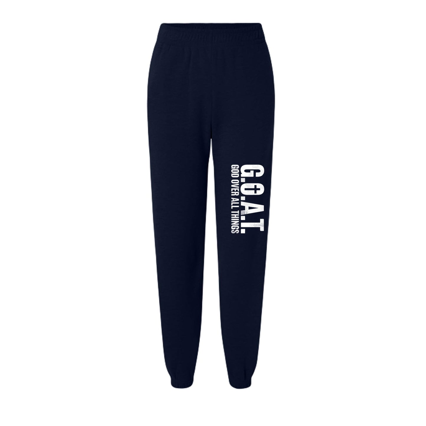GOAT God Over All Things Youth Christian Fleece Sweatpants - ClaimedbyGodDesigns