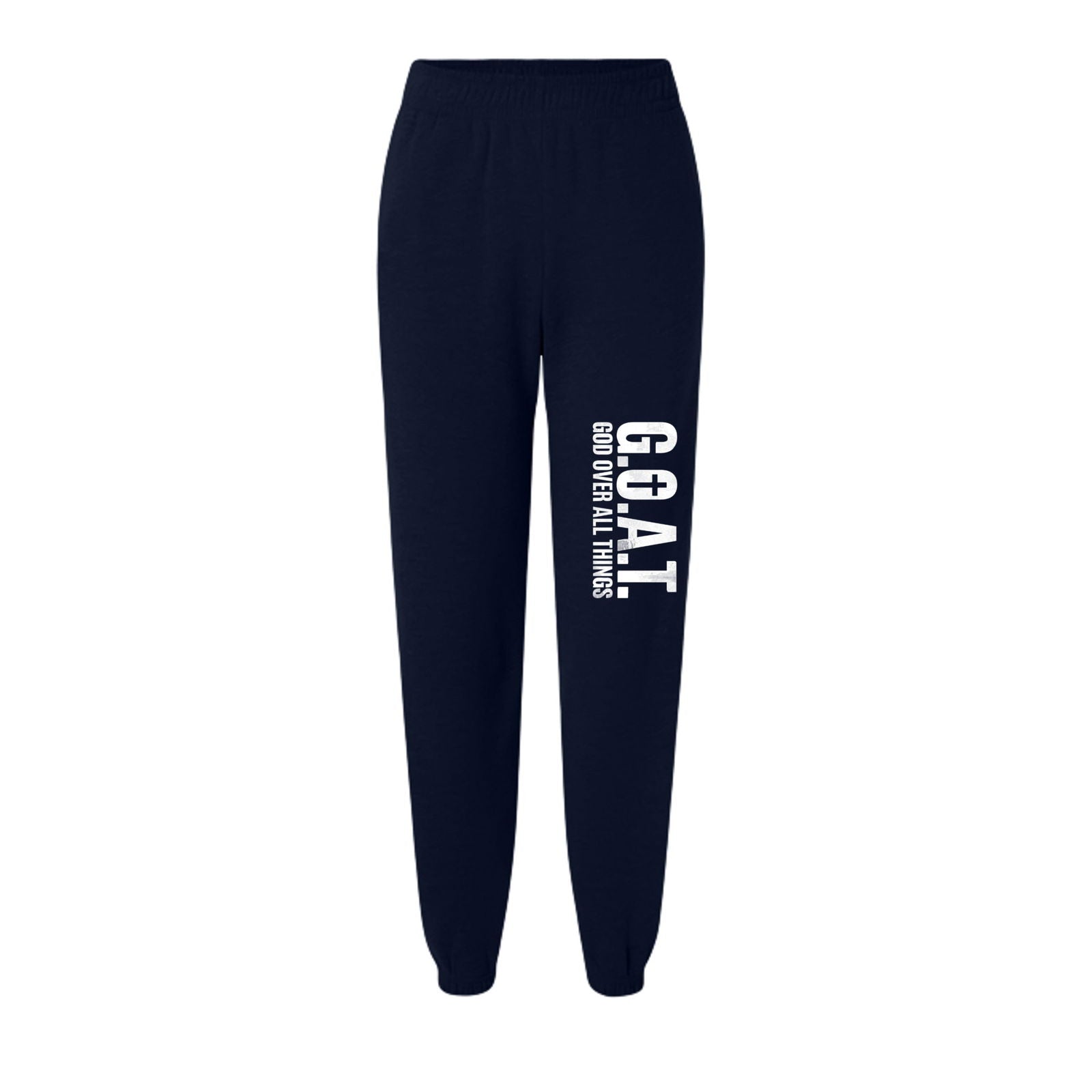 GOAT God Over All Things Youth Christian Fleece Sweatpants - ClaimedbyGodDesigns