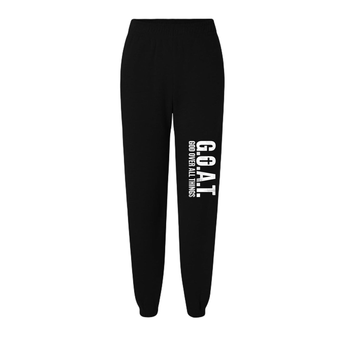 GOAT God Over All Things Youth Christian Fleece Sweatpants - ClaimedbyGodDesigns
