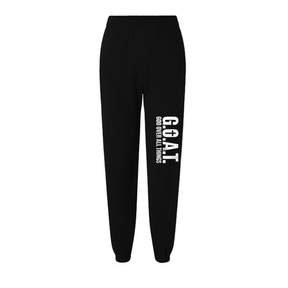 GOAT God Over All Things Youth Christian Fleece Sweatpants - ClaimedbyGodDesigns