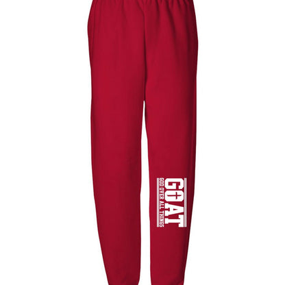 GOAT HIm Over All Things Youth Christian Sweatpants - ClaimedbyGodDesigns