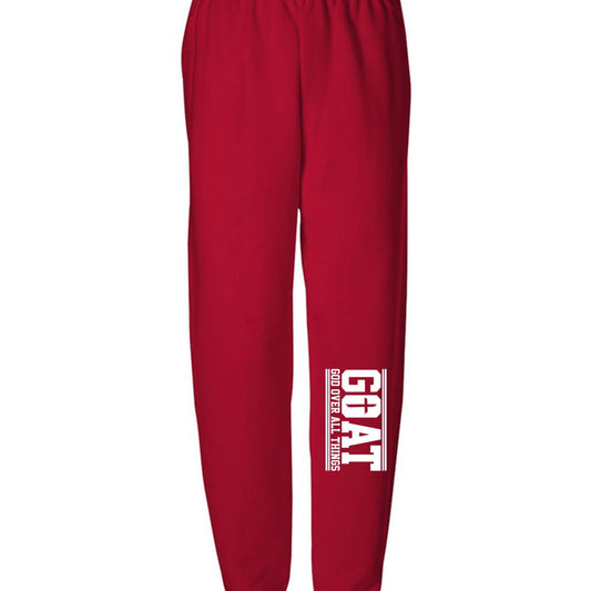 GOAT HIm Over All Things Youth Christian Sweatpants - ClaimedbyGodDesigns