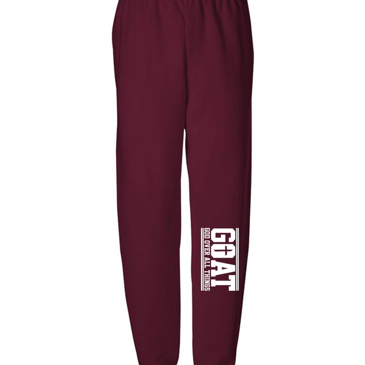 GOAT HIm Over All Things Youth Christian Sweatpants - ClaimedbyGodDesigns