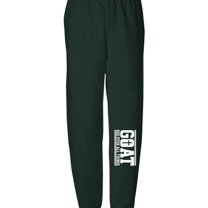 GOAT HIm Over All Things Youth Christian Sweatpants - ClaimedbyGodDesigns