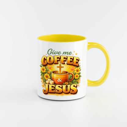 Give Me Coffee And Jesus Hello Sunshine Christian Gift Set - ClaimedbyGodDesigns
