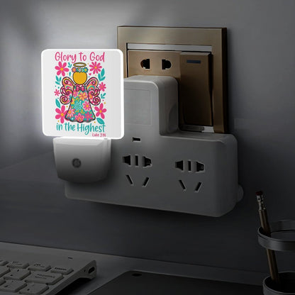 Glory In The Highest Christian Night Light  For Kids - ClaimedbyGodDesigns