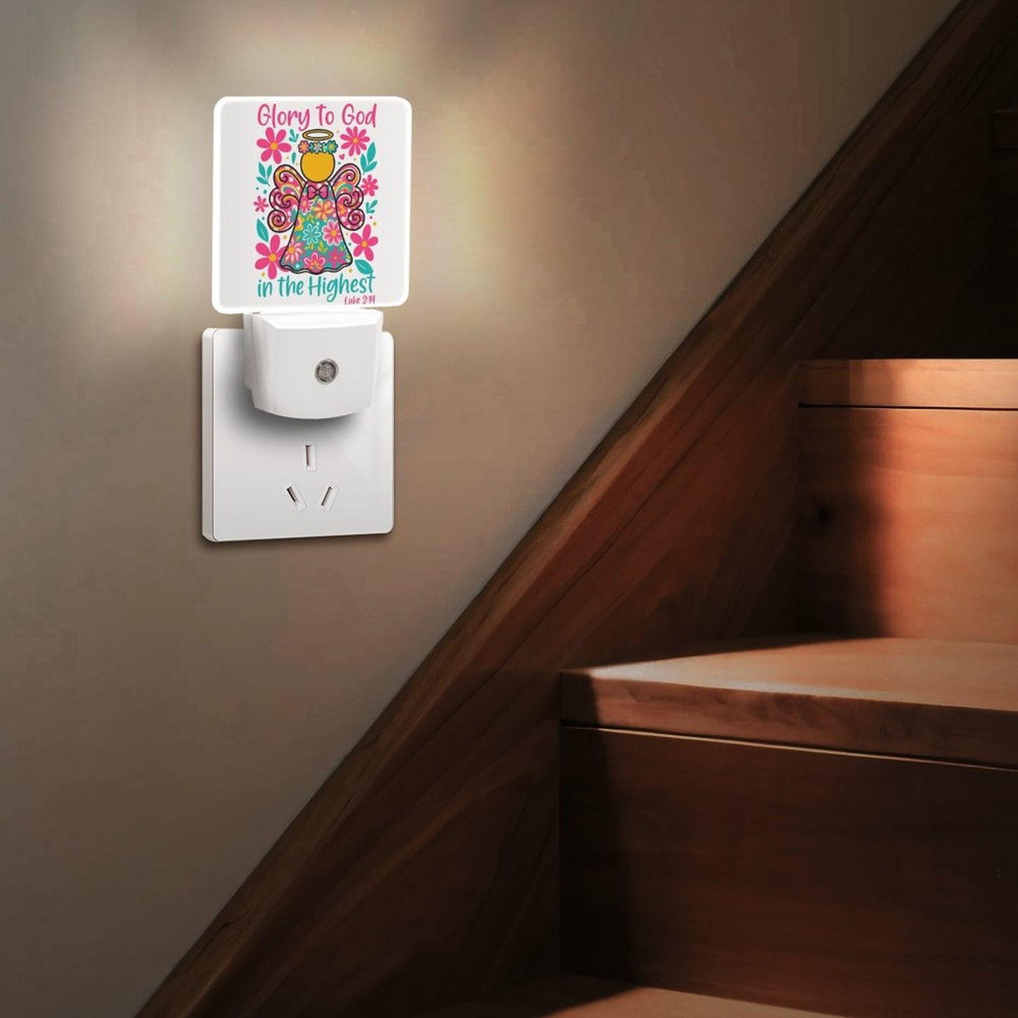 Glory In The Highest Christian Night Light  For Kids - ClaimedbyGodDesigns