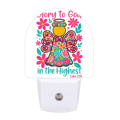 Glory In The Highest Christian Night Light  For Kids - ClaimedbyGodDesigns