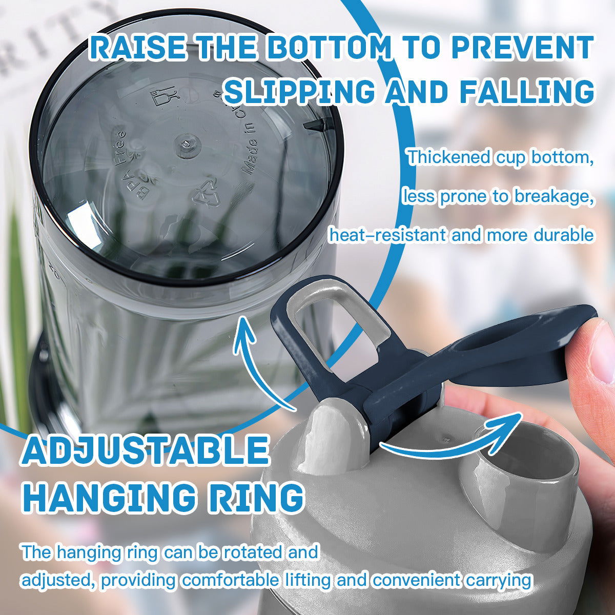 Goals Grace Christian Fitness Protein Shake Bottle - ClaimedbyGodDesigns