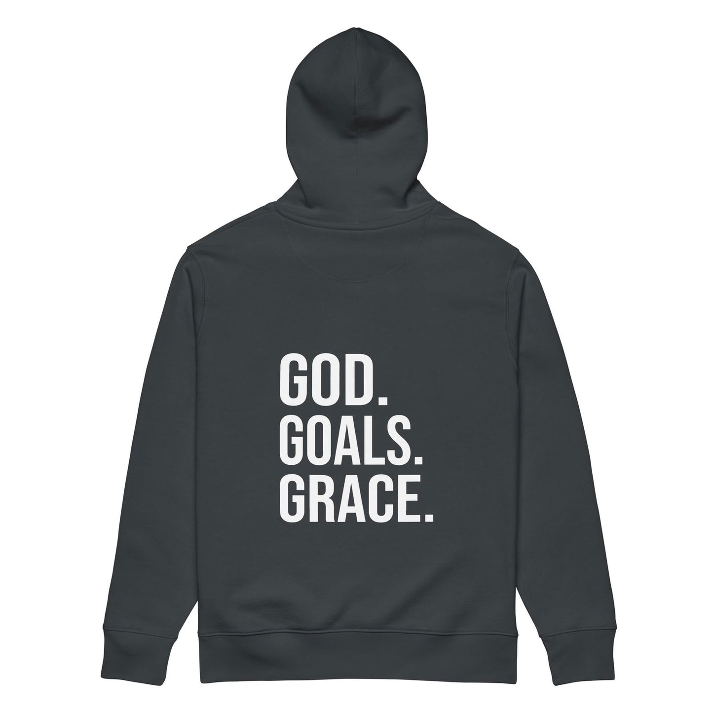 Goals Grace Christian Unisex  organic hooded Sweatshirt - ClaimedbyGodDesigns