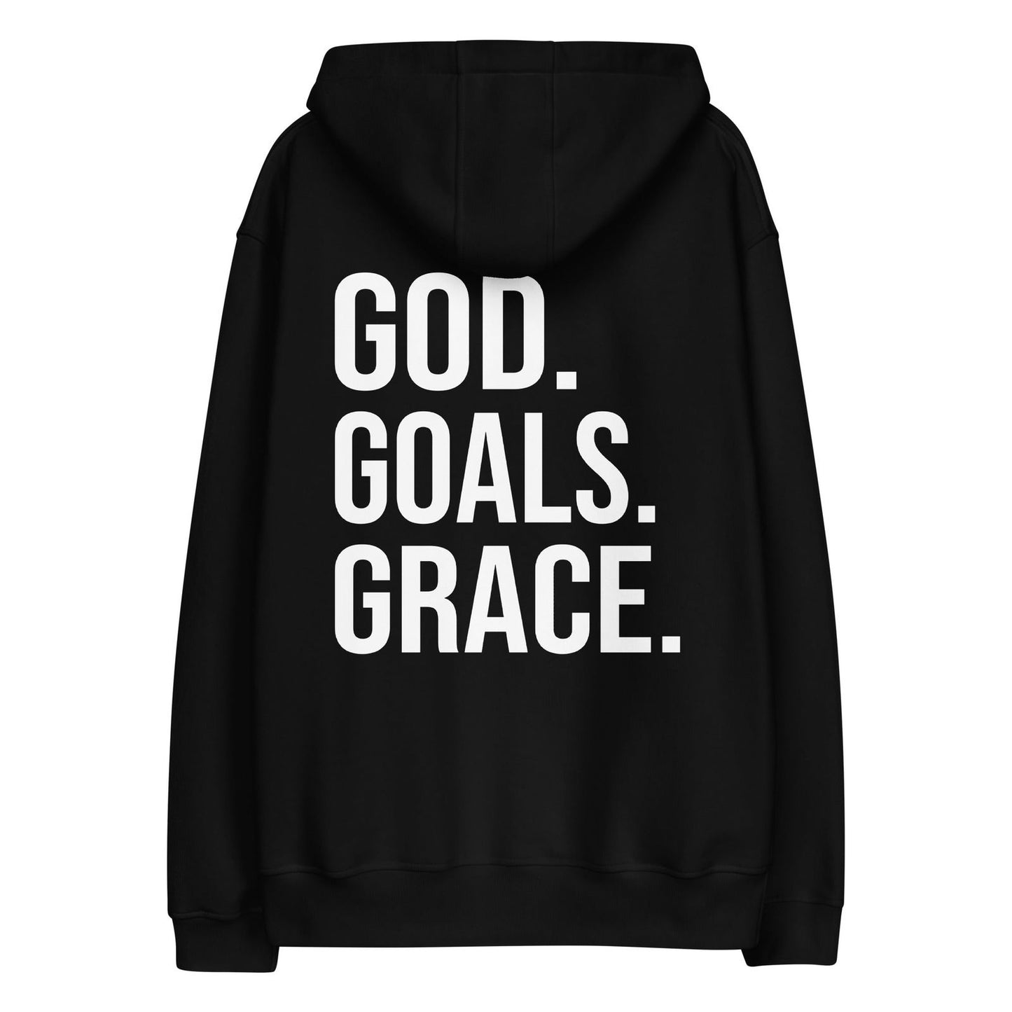Goals Grace Unisex Christian Eco-Friendly Hooded Sweatshirt - ClaimedbyGodDesigns