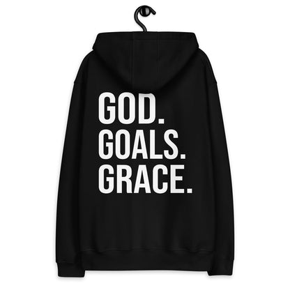 Goals Grace Unisex Christian Eco-Friendly Hooded Sweatshirt - ClaimedbyGodDesigns