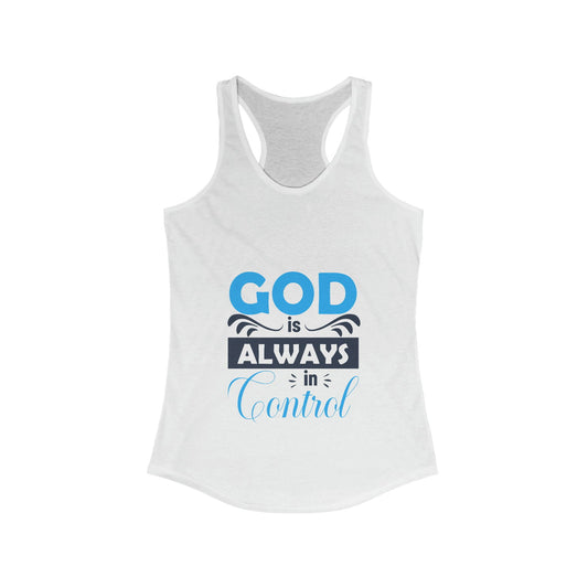 God Is Always In Control Slim Fit Tank-top - ClaimedbyGodDesigns
