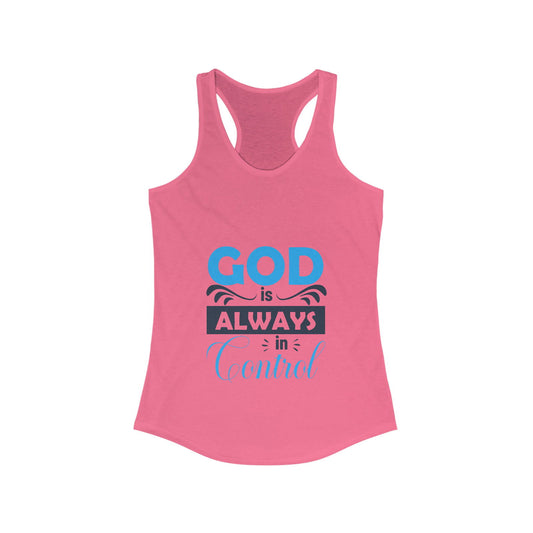 God Is Always In Control Slim Fit Tank-top - ClaimedbyGodDesigns