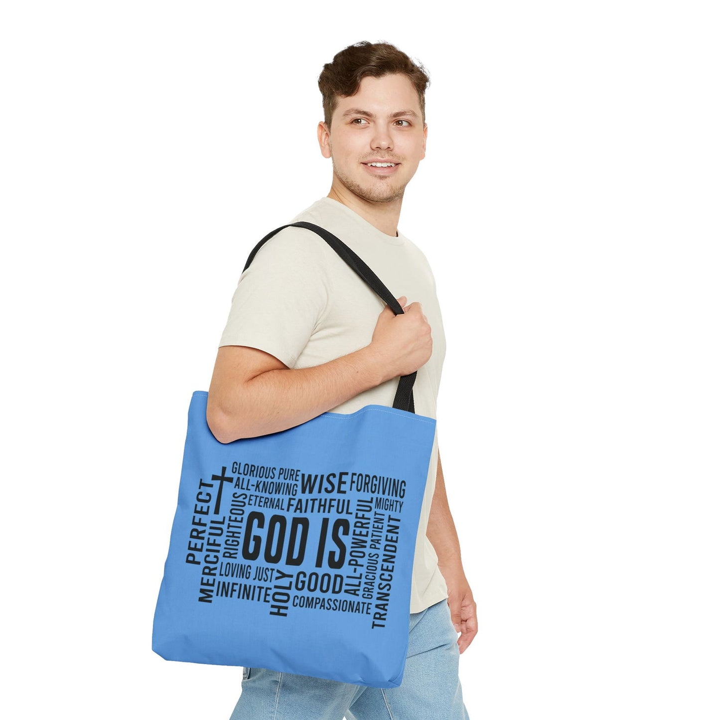 God Is Christian Tote Bag - ClaimedbyGodDesigns