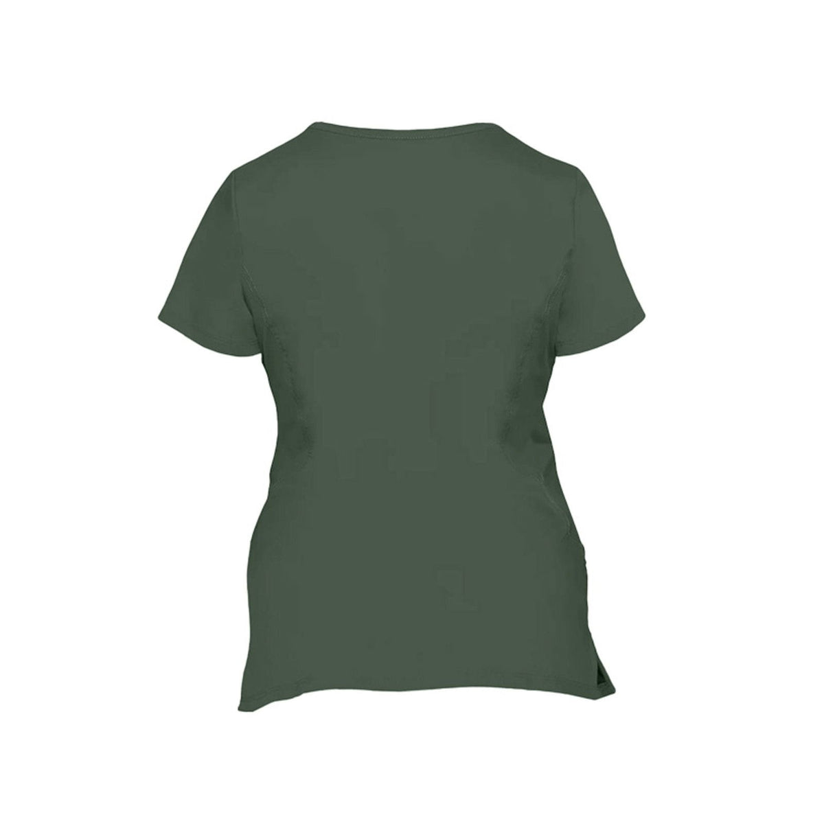 God Is Faithful In Every Season Premium Women's Christian 2-Pocket Juliet Stylish V-Neck Medical Scrub Top - ClaimedbyGodDesigns