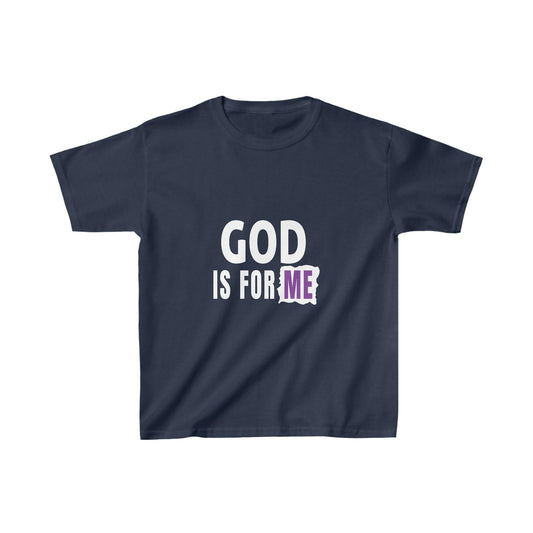 God Is For Me Youth Christian T-Shirt - ClaimedbyGodDesigns