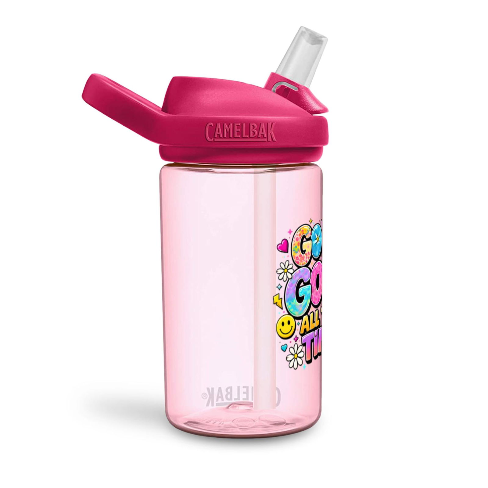 God Is Good All The Time Christian Kids Water Bottle - ClaimedbyGodDesigns