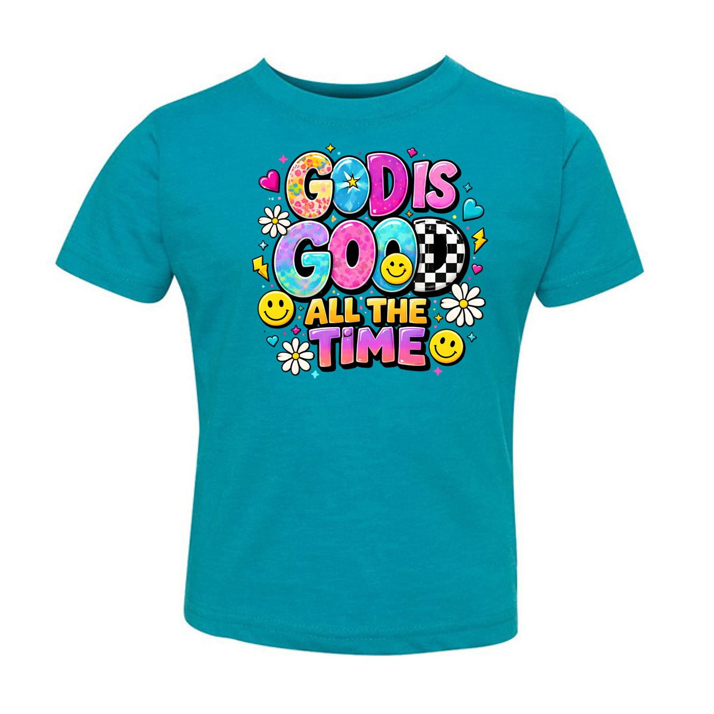 God Is Good All The Time Toddler Christian T-shirt - ClaimedbyGodDesigns