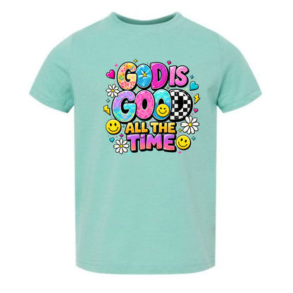 God Is Good All The Time Toddler Christian T-shirt - ClaimedbyGodDesigns