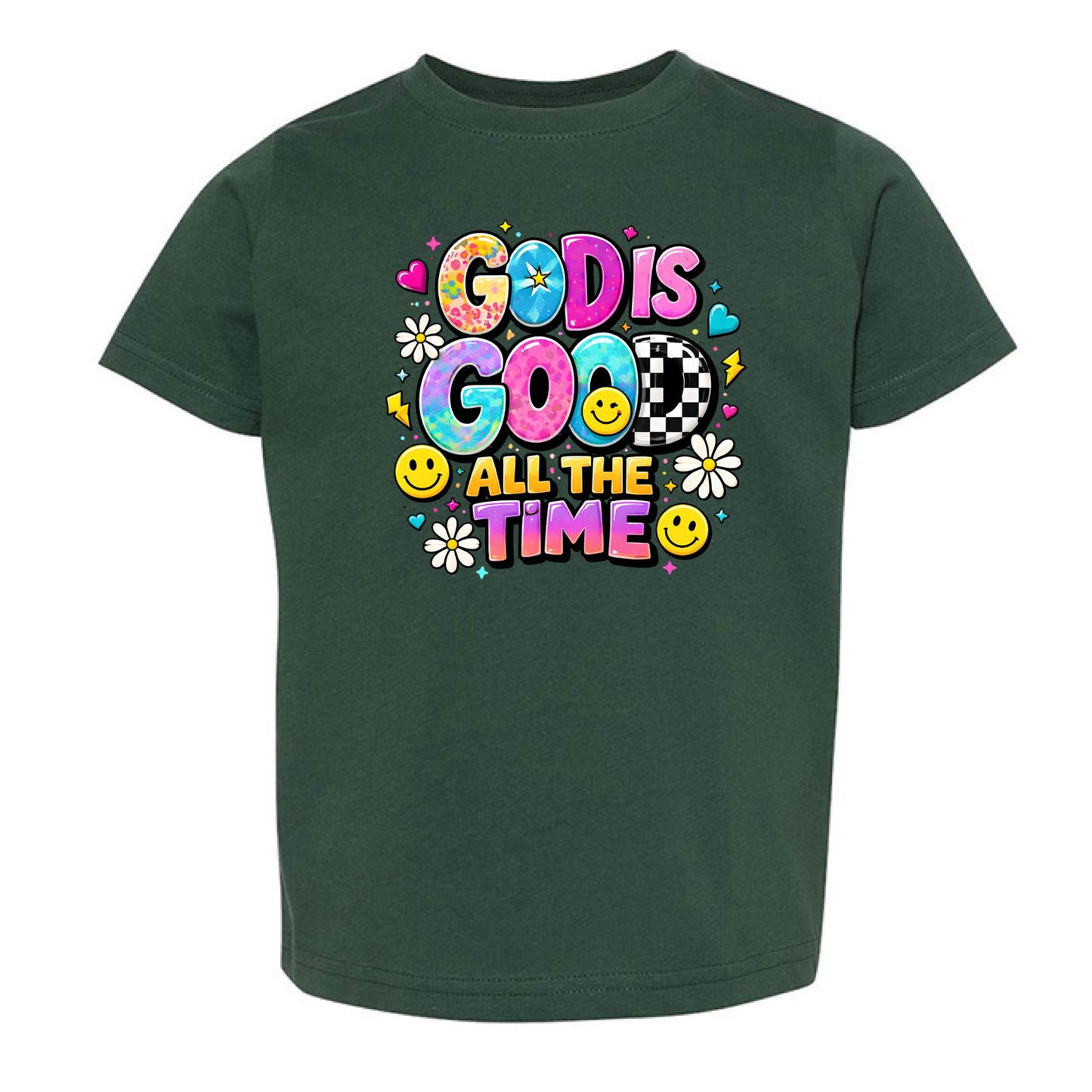 God Is Good All The Time Toddler Christian T-shirt - ClaimedbyGodDesigns