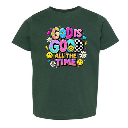 God Is Good All The Time Toddler Christian T-shirt - ClaimedbyGodDesigns
