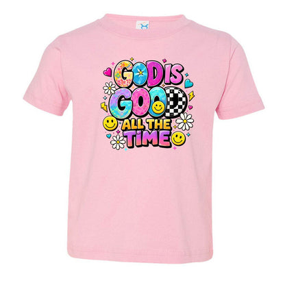 God Is Good All The Time Toddler Christian T-shirt - ClaimedbyGodDesigns