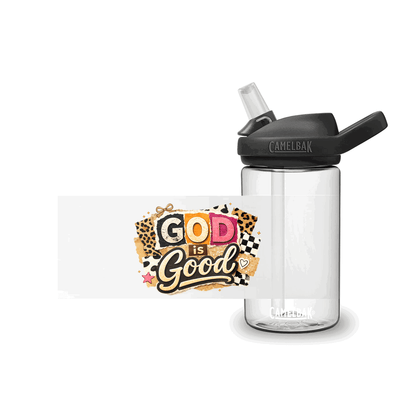 God Is Good Christian Kids Water Bottle - ClaimedbyGodDesigns
