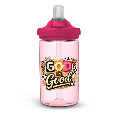 God Is Good Christian Kids Water Bottle - ClaimedbyGodDesigns