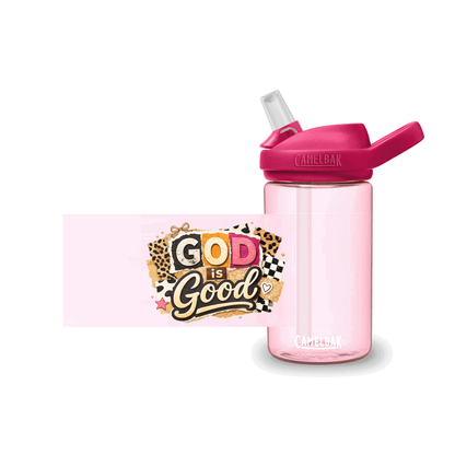 God Is Good Christian Kids Water Bottle - ClaimedbyGodDesigns