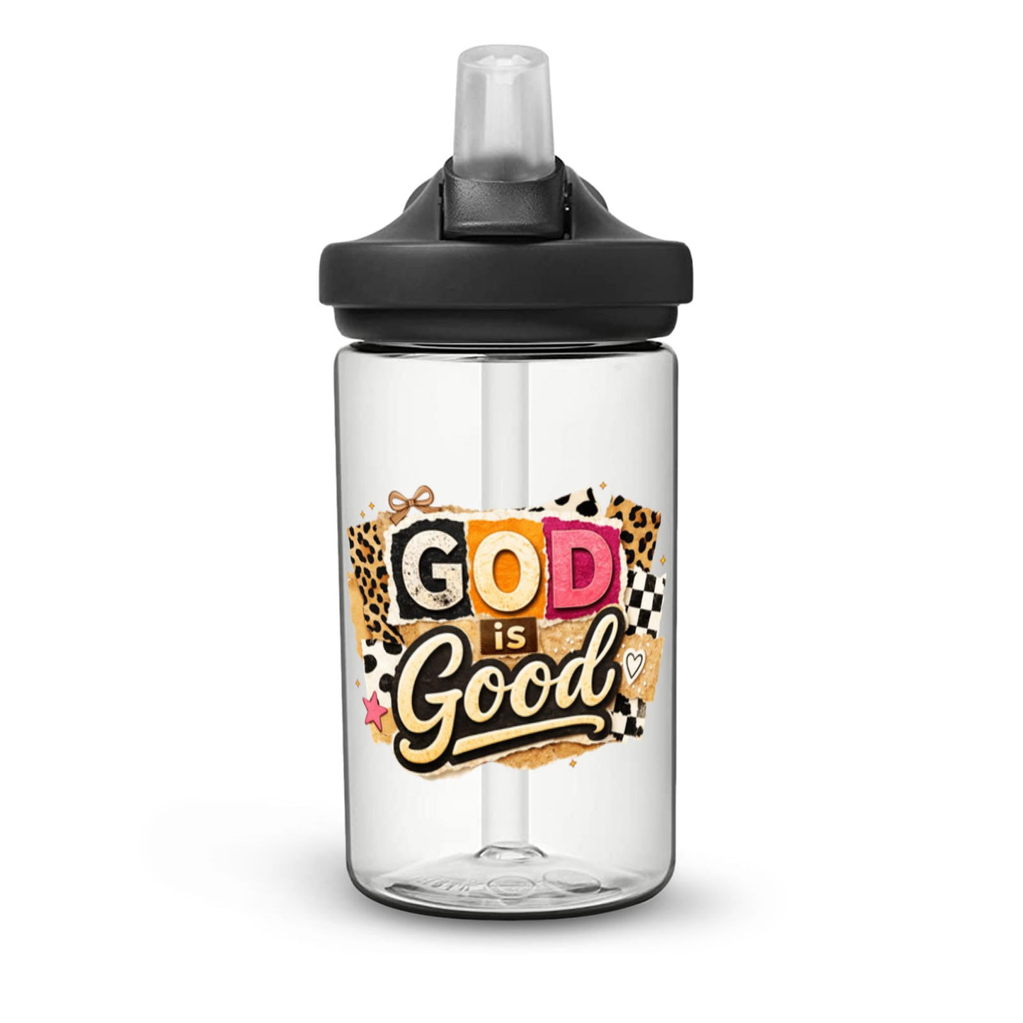 God Is Good Christian Kids Water Bottle - ClaimedbyGodDesigns