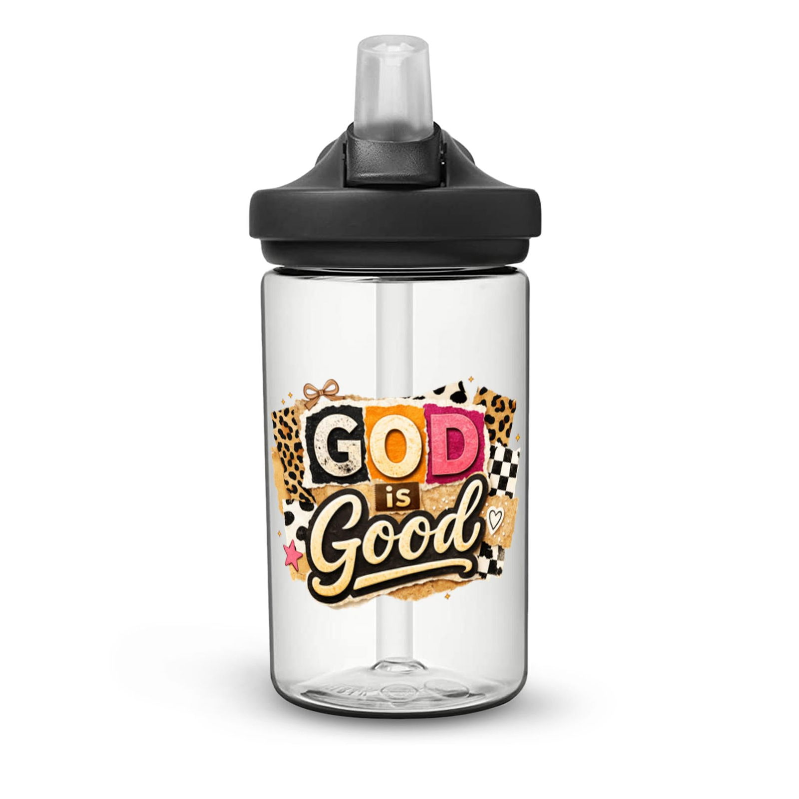 God Is Good Christian Kids Water Bottle - ClaimedbyGodDesigns