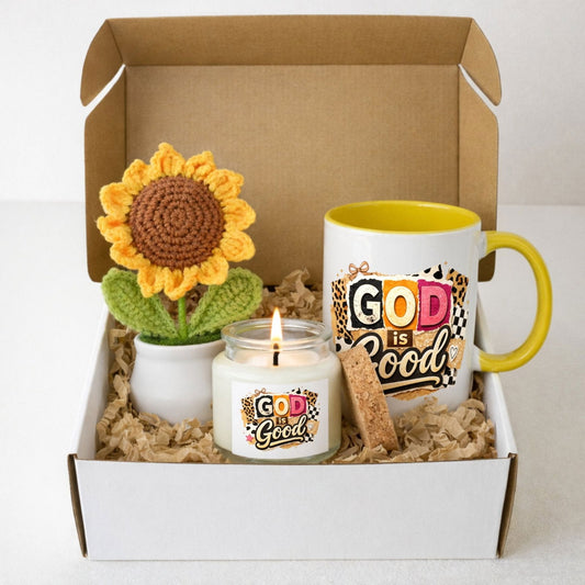 God Is Good Hello Sunshine Christian Gift Set - ClaimedbyGodDesigns