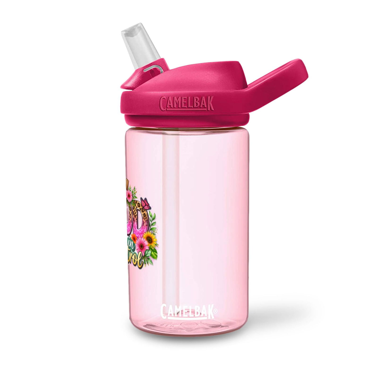 God Is In Control Christian Kids Water Bottle - ClaimedbyGodDesigns